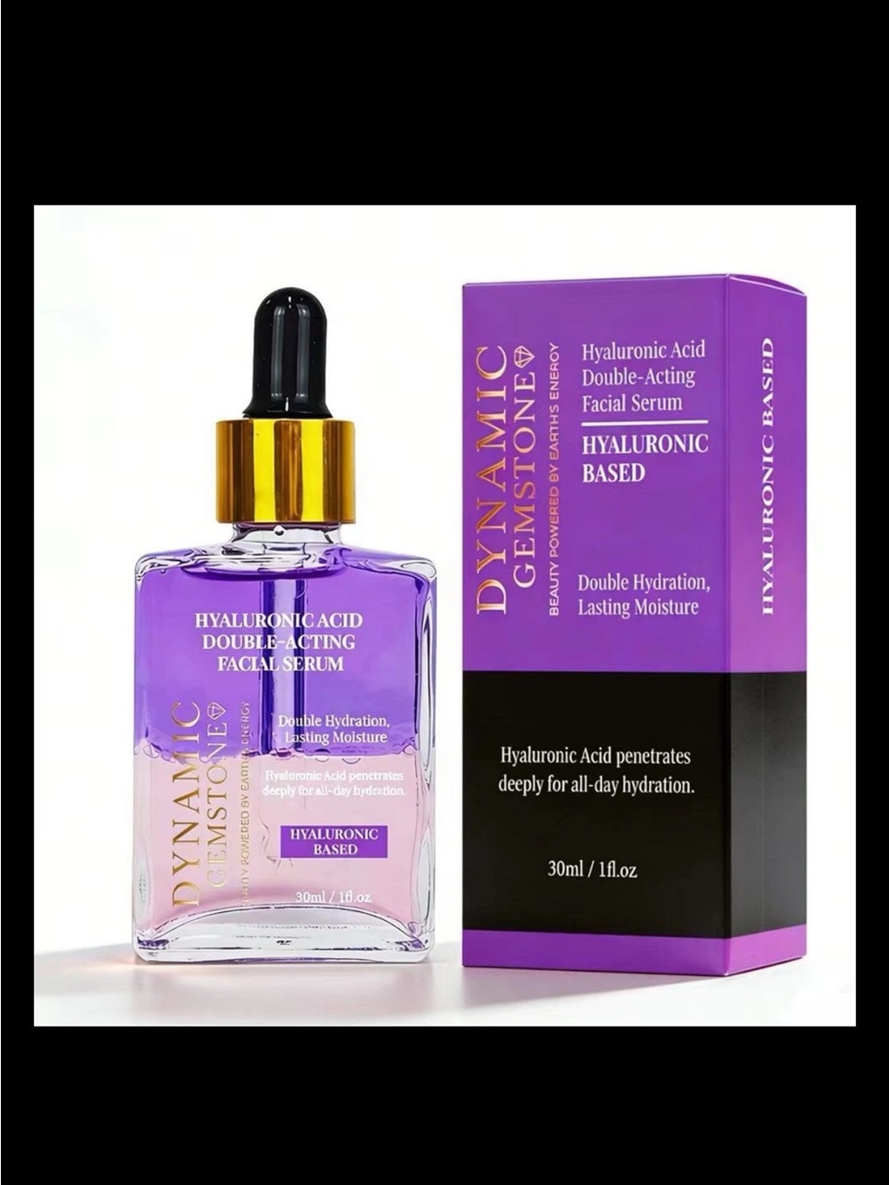 Dynamic Hyaluronic Acid Double-Acting Facial Serum - Purple New!